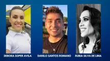 Três dos quatro tripulantes do avião que caiu no interior paulista | Foto: Reprodução/Redes sociais