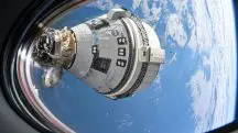 Imagem da cápsula espacial da Boeing