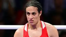 A boxeadora Imane Khelif