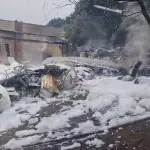 corpo de bombeiros queda de avião vinhedo