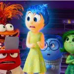 imagem mostra personagens da animação Divertidamente, nas cores verde, azul, laranja e vermelho