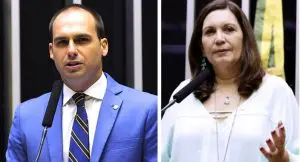 Eduardo Bolsonaro e Bia Kicis