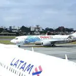 Aviões em manobra no Aeroporto de Congonhas, em Guarulhos (SP) - EMPRESAS AÉREAS AEROPORTO DE CONGONHAS - companhias aéreas governo lula