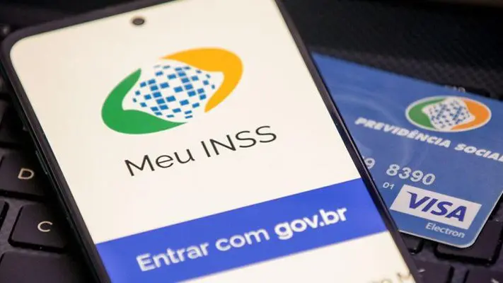 Foto do aplicativo do INSS