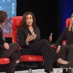 Kamala Harris durante entrevista
