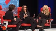 Kamala Harris durante entrevista