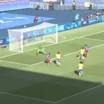 Lance do gol da vitória dos EUA sobre o Brasil na final do futebol feminino da Olimpíada de Paris