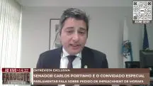 O senador Carlos Portinho explicou que depois do pedido de impeachment ser protocolado, haverá a possibilidade de se fazer um requerimento de urgência para que a mesa tramite o processo contra Alexandre de Moraes | Foto: Reprodução/Revista Oeste