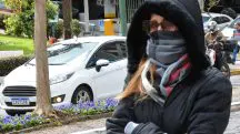 Frente fria atinge Caxias do Sul (RS)