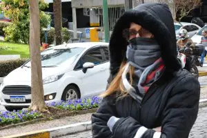 Frente fria atinge Caxias do Sul (RS)