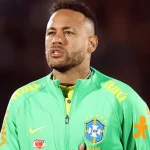 Neymar durante jogo da Seleção Brasileira