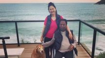 Pelé e mulher em mansão na Praia de Pernambuco