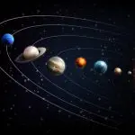 Dicas para observar o alinhamento dos planetas incluem escolher o momento certo, usar binóculos ou telescópio, e aplicativos de observação astronômica | Macrovector/Freepik