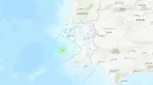 Região exata do terremoto em Portugal, na Europa