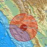 A princípio, o Serviço Geológico dos EUA registrou um terremoto de 4,7 de magnitude; mas, depois de revisado, corrigiu para 4,4 | Foto: Reprodução/Twitter/X/@LastQuake
