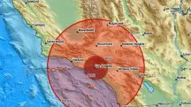 A princípio, o Serviço Geológico dos EUA registrou um terremoto de 4,7 de magnitude; mas, depois de revisado, corrigiu para 4,4 | Foto: Reprodução/Twitter/X/@LastQuake