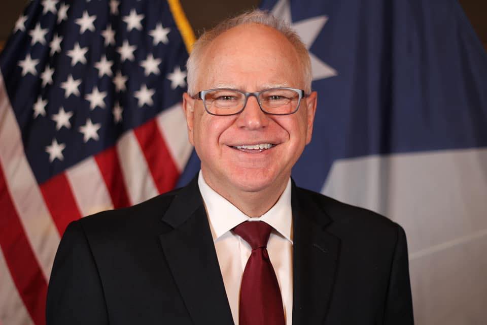 Tim Walz, governador de Minnesota, nos EUA