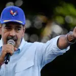 Nicolás Maduro, em discurso depois de uma marcha em apoio à sua vitória nas eleições de 28 de julho, no Palácio de Miraflores, em Caracas, na Venezuela - 17/8/2024 | Foto: Maxwell Briceno/Reuters