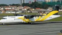 O avião da Voepass, prefixo PS-VPB, decolou de Cascavel (PR), com destino ao Aeroporto de Guarulhos, em São Paulo, mas caiu em Vinhedo (SP), depois de uma hora e meia de voo | Foto: Reprodução/Twitter/X; aeronave