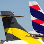 Aviões da Latam e da Voepass | Foto: Reprodução/Redes sociais