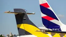 Aviões da Latam e da Voepass | Foto: Reprodução/Redes sociais