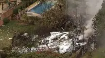 Destroços do avião que caiu em Vinhedo e matou 62 pessoas que estavam a bordo