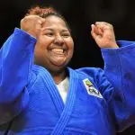 A judoca Bia Souza foi a responsável pela primeira medalha de ouro do Brasil nas Olimpíadas | Foto: Reprodução/Twitter/X