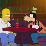 Foto de Homer Simpson e Pateta