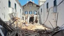 Igreja da Ordem Primeira do Carmo depois de desabamento do telhado | Foto: Divulgação/Igreja da Ordem Primeira do Carmo