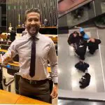 André Janones entra em discussão e cospe em homem em shopping de Brasília