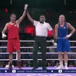 Imane Khelif e Luca Anna Hamori se enfrentaram nas quartas de final | Foto: Reprodução/Twitter/X