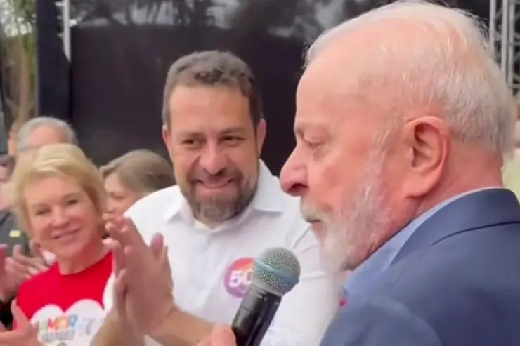 O presidente Lula (PT) esteve presente no comício de Guilherme Boulos (Psol) em SP | Foto: Reprodução/Instagram
