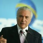 Michel Temer durante discurso enquanto era presidente da República. Nesta quinta-feira, 29, ele foi homenageado pela Apesp | Foto: Valter Campanato/Agência Brasil