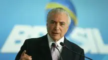 Michel Temer durante discurso enquanto era presidente da República. Nesta quinta-feira, 29, ele foi homenageado pela Apesp | Foto: Valter Campanato/Agência Brasil