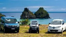 Com Kangoo, Twizy e Zoe, a Renault é a marca com a maior frota de carros elétricos em Fernando de Noronha | Foto: Dilvulgação/Quatro Rodas