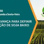 Imagem de divulgação da edição do programa A Força do Agro, de 14 de agosto de 2024. Em destaque, pesquisa para produção de soja de baixo carbono