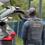 Policial militar do Estado de São Paulo durante ocorrência | Foto: Divulgação/SSP-SP