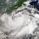 O furacão Yagi em sua intensidade máxima sobre o Mar da China Meridional em 5 de setembro | Foto: Wikimedia Commons