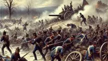Burgos sofreu com o saque das tropas francesas, que deixaram a cidade em ruínas depois da vitória. Essa foi a Batalha de Gamonal | Foto: Divulgação/Revista Oeste | Imagem ilustrativa, gerada com o auxílio de inteligência artificial |