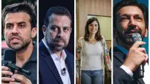 As novas regras exigem que os candidatos permaneçam nos púlpitos e não usem celulares ou outros materiais, exceto roupas e bonés | Foto: Reprodução/Redes sociais/Montagem/Revista Oeste