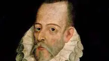 Suposto retrato do famoso escritor espanhol Miguel de Cervantes Saavedra (1547-1615), autor da obra Dom Quixote de la Mancha, atribuída a Juan de Jáuregui | Foto: Reprodução/Wikimedia Commons