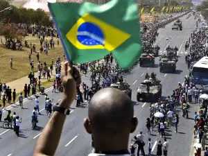 Comemoração de 7 de setembro, dia da independência do Brasil, em 2020
