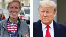 À esquerda, o suspeito do atentado; à direita, Donald Trump