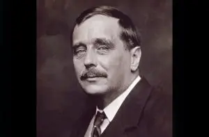 O escritor britânico H. G. Wells