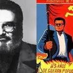 O terrorista Guzmán e uma propaganda do movimento comunista