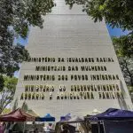 Fachada do Ministério dos Povos Indígenas do governo Lula