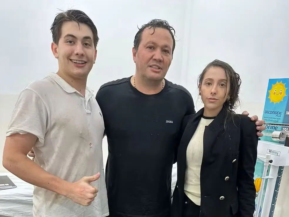 3 representantes da família que caiu no avião
