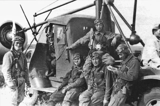 Pilotos de caças japoneses, durante a Khalkhin Gol | Foto: Reprodução/Wikimedia Commons