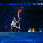 Jogos Paralímpicos Rio 2016 | Clodoaldo Silva acende a pira Paralimpica no Maracanã | Foto: Marco Antonio Teixeira/MPIX/CPB