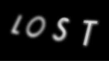 Nome da série Lost em branco com um fundo preto